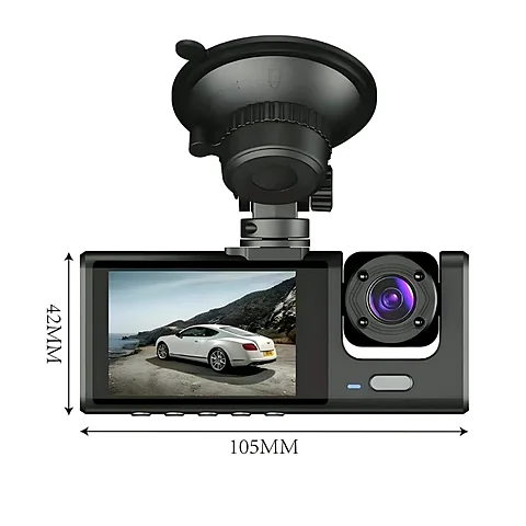 Câmera Veicular Full HD com 3 Câmeras