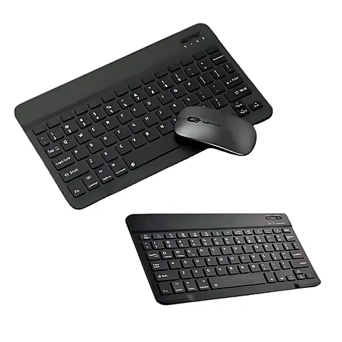 Kit Teclado e Mouse Bluetooth para Tablet e Notebook